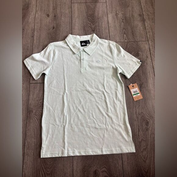 Quiksilver opal blue Polo Shirt Classic Style - Picture 1 of 5